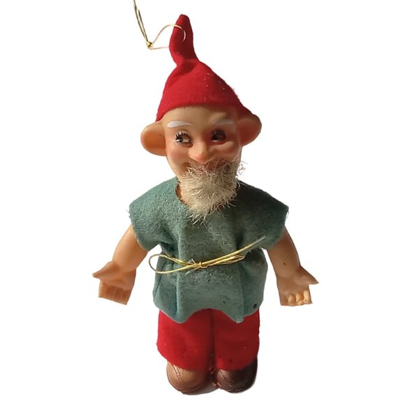 Vintage Elf Gnome Dwarf Christmas Ornament, READ - Picture 1 of 10